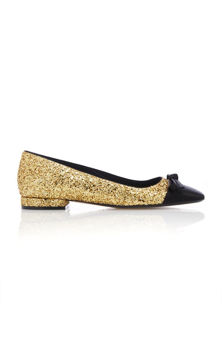 N 21 N&deg;21 Glitter Bow Flat