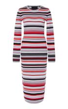 Jeffrey Dodd Long Sleeve Striped Sweater Dress