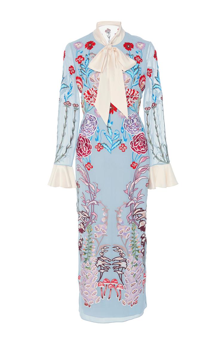 Temperley London Woodland Tie Dress