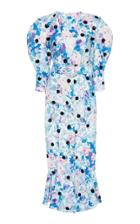 Attico Tapestry Printed Crepe Dress
