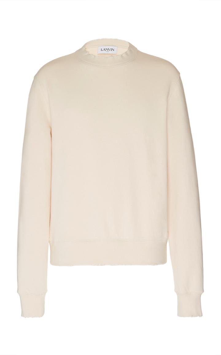 Lanvin Logo-printed Wool And Mohair-blend Sweater