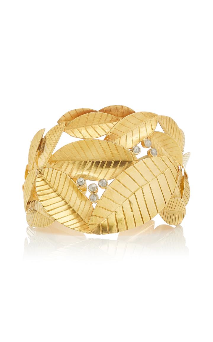 Ofira Diamond Leaf Cuff