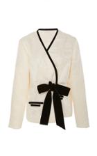 Markarian Exclusive Antonio Floral Jacquard Trimmed Top