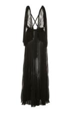 Moda Operandi Tre By Natalie Ratabesi The Neolite Draped Pliss Gown Size: 0