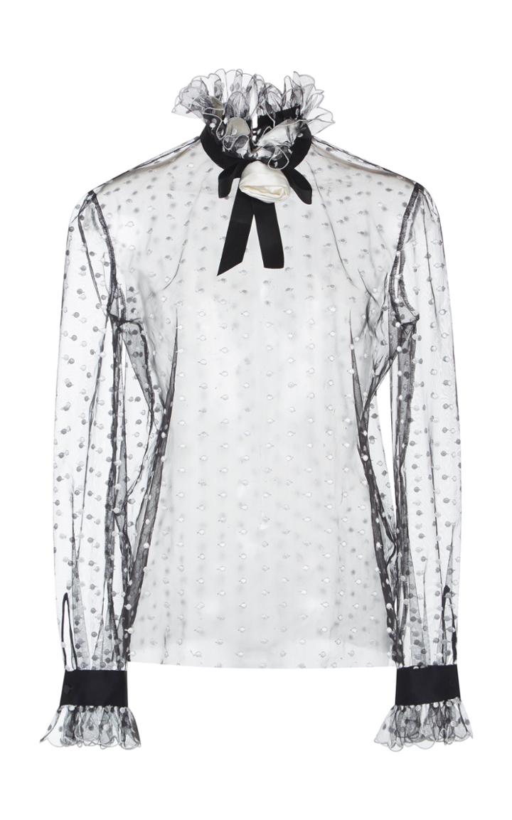 Philosophy Di Lorenzo Serafini Polka Dot Embroidered Blouse