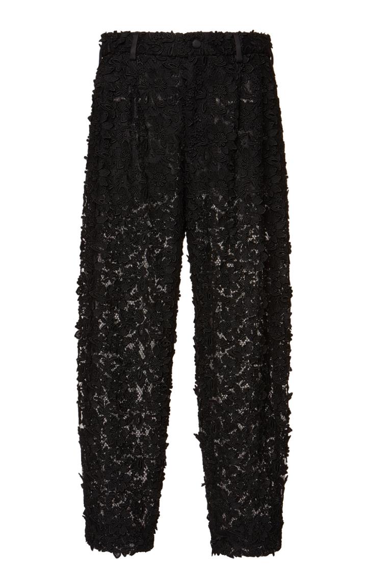Dolce & Gabbana Cropped Lace Trousers