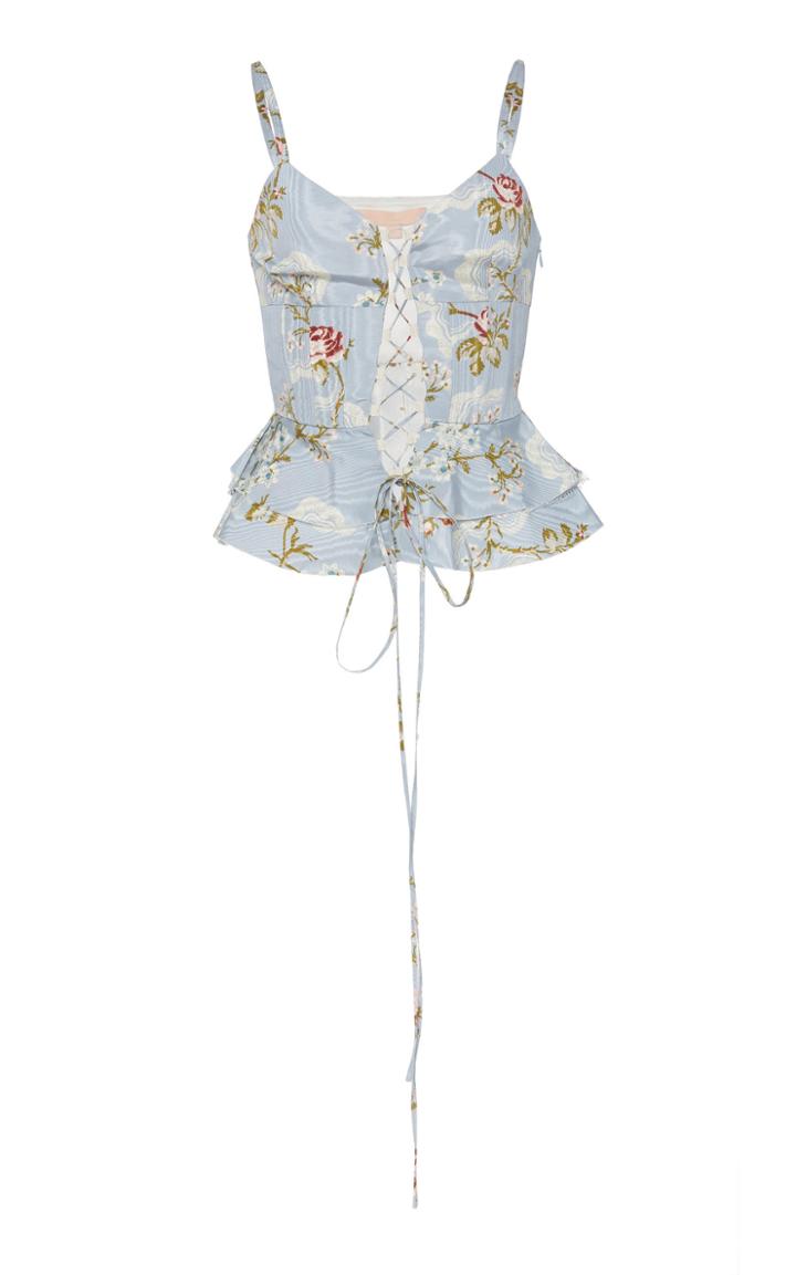 Brock Collection Oxigen Floral Cotton-blend Top