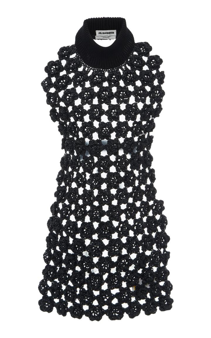 Jil Sander Open Knit Halter Tunic