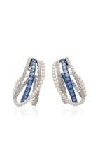 Lauren X Khoo Cirrus 18k Gold Multi-stone Ear Cuffs