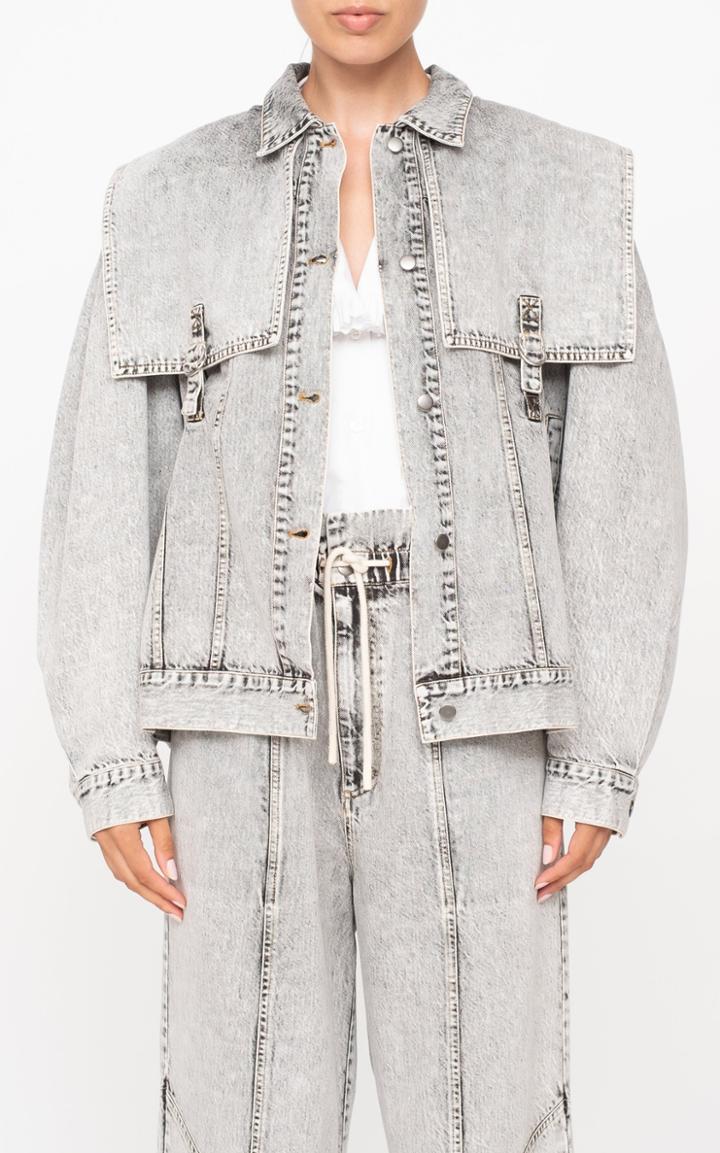 Moda Operandi Sea Dax Acid Wash Denim Jacket