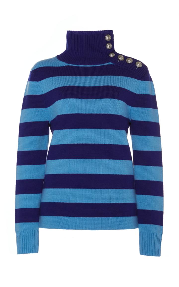 Paco Rabanne Striped Turtleneck