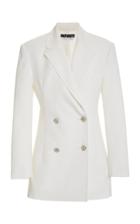 Rotate Fonda Crystal-embellished Cady Double-breasted Blazer
