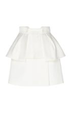Dice Kayek Peplum Cotton-blend Mini Skirt