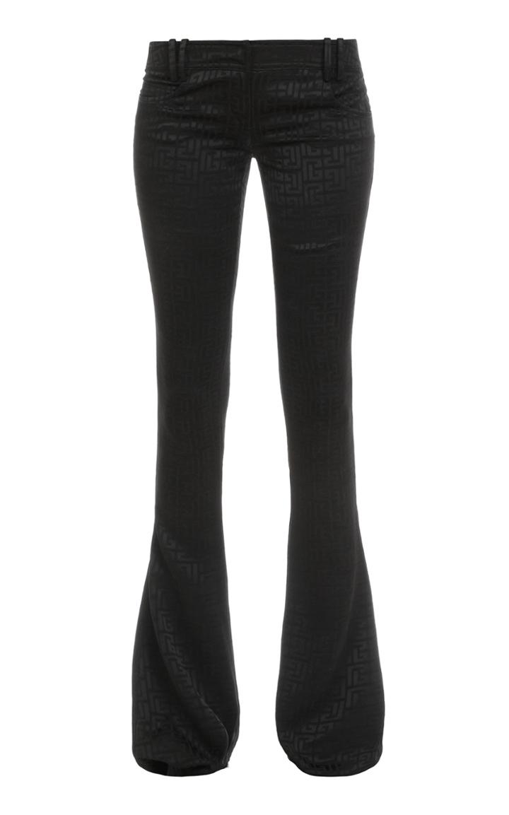 Moda Operandi Balmain Monogram Jacquard Pants