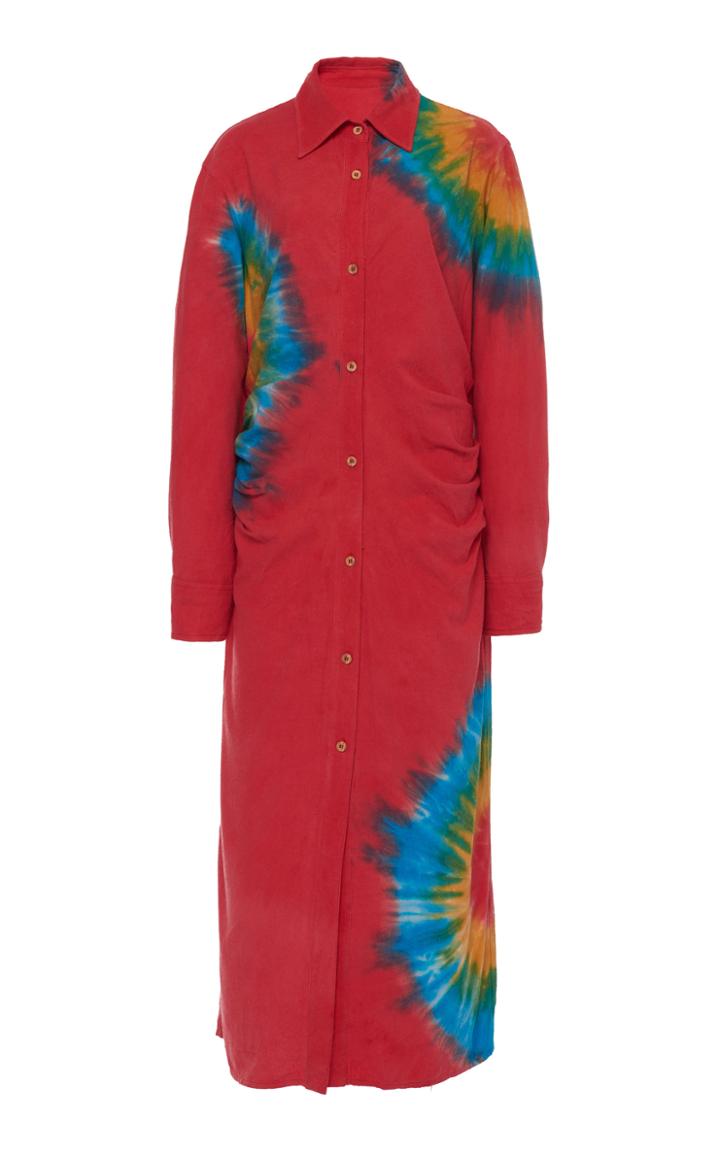Moda Operandi The Elder Statesman Magic Fisheye Silk Maxi Dress Size: Xs