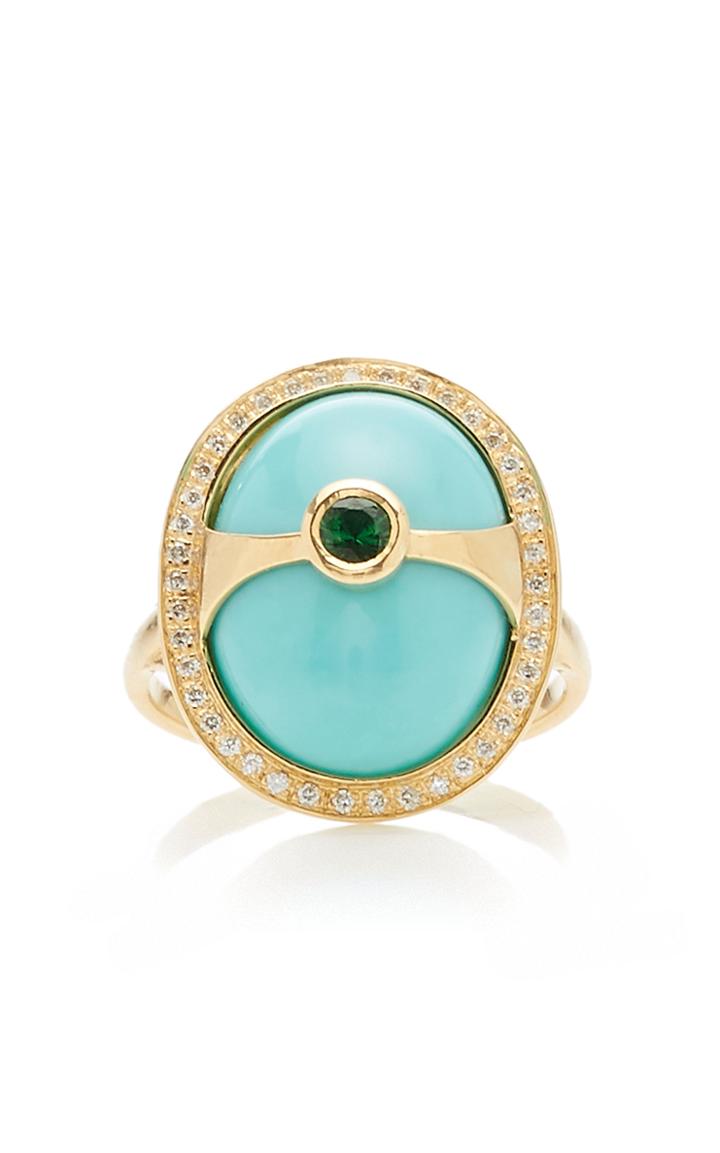 Yi Collection Eos 18k Gold And Multi-stone Ring