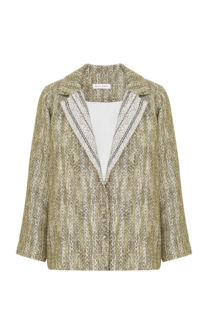Razan Alazzouni Embroidered Collar Jacket