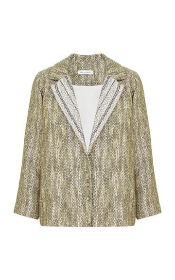 Razan Alazzouni Embroidered Collar Jacket