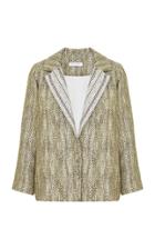 Razan Alazzouni Embroidered Collar Jacket