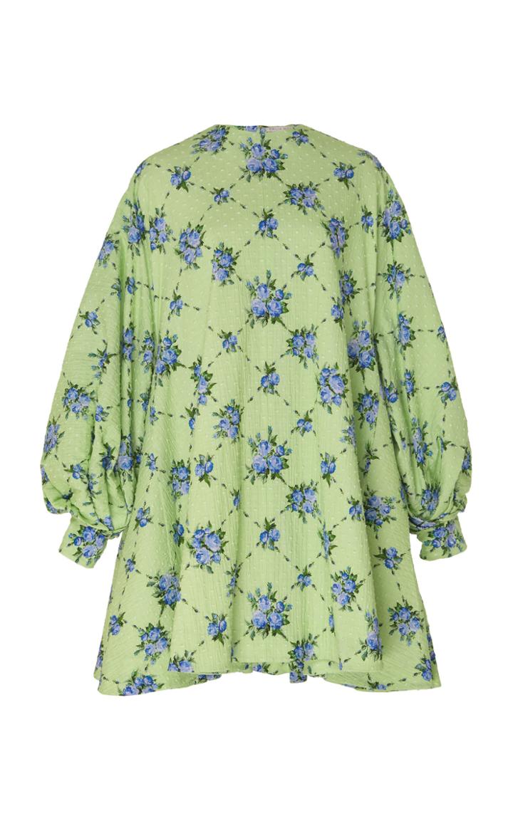 Moda Operandi Emilia Wickstead Floral-print Cotton-blend Dress Size: 8
