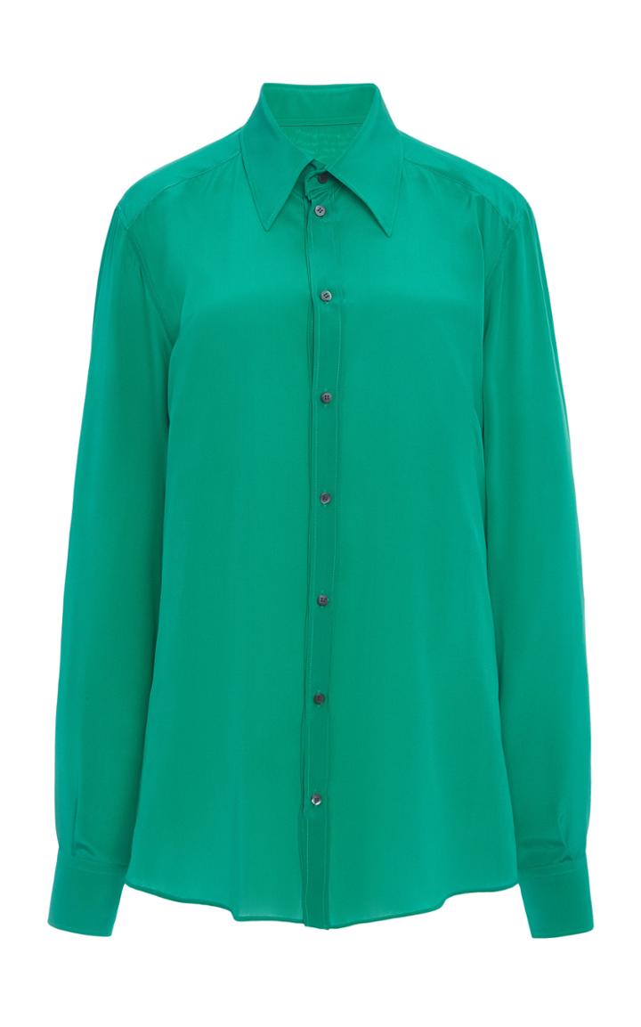 Moda Operandi Dolce & Gabbana Crepe De Chine Button-up Top Size: 36