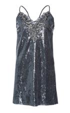 Dundas Metallic Sequin Mini Dress