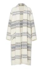 Isabel Marant Toile Faby Striped Brushed Felt Coat