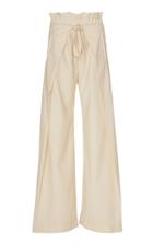 Cult Gaia Pajah Layered Wool-blend Wide-leg Pants