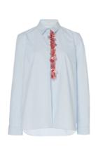 Delpozo Embellished Cotton Poplin Shirt