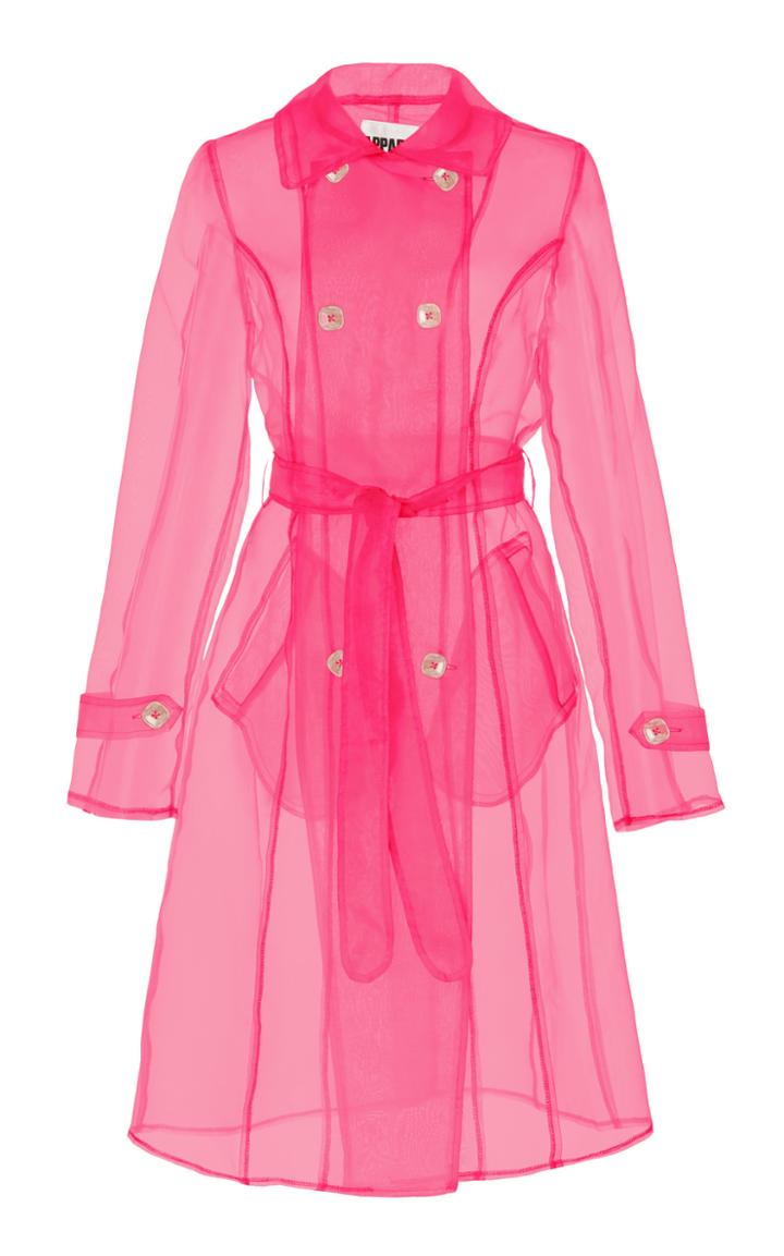 Moda Operandi Apparis Olivia Organza Trench Coat Size: Xs