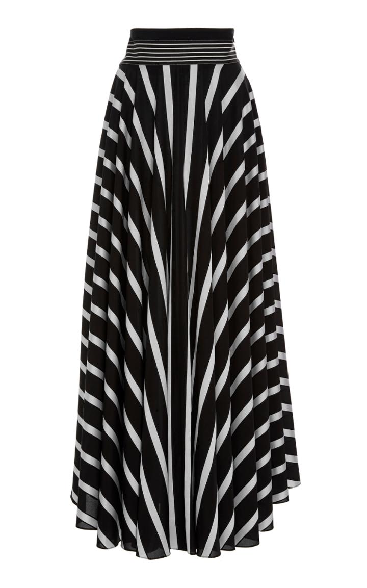 Diane Von Furstenberg High Waisted Draped Maxi Skirt