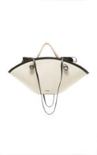 Jil Sander Sombrero Medium Cotton-linen Top-handle Bag