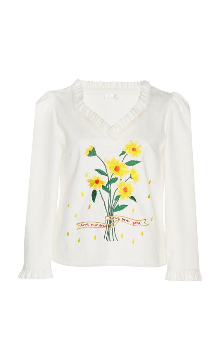 Rixo London Marina Cotton Top