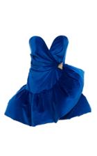 Attico Ruffled Velvet Mini Dress Size: 36