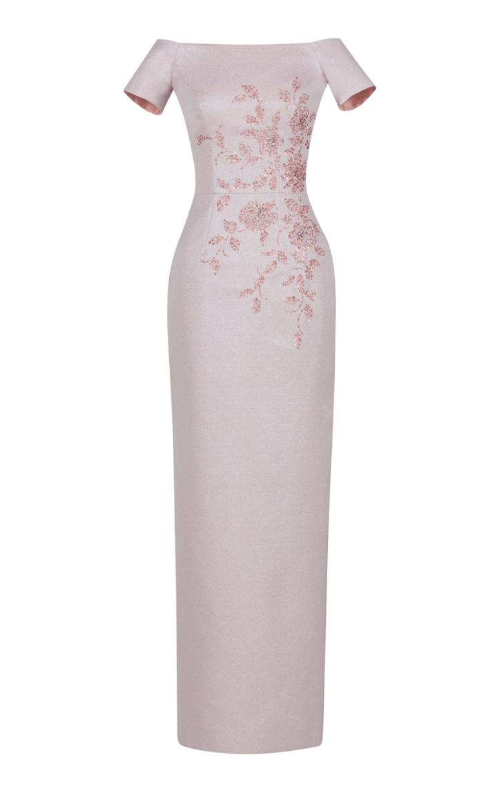 Rami Al Ali Floral Embellished Fitted Dress