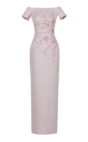 Rami Al Ali Floral Embellished Fitted Dress