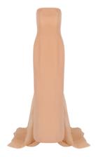 Bazza Alzouman Audrey Tube Dress With Organza Train