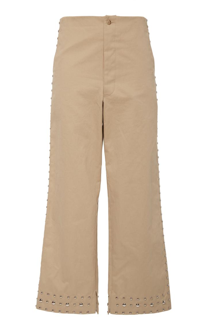 Bode Studded Khaki Side-tie Trouser