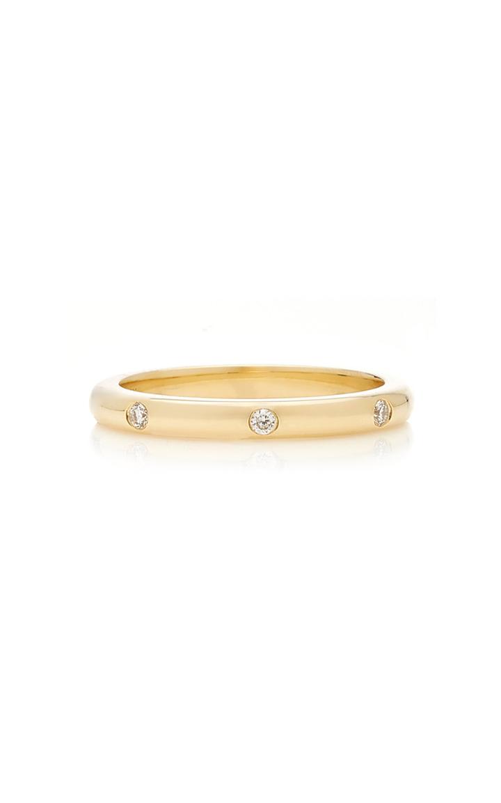 Ef Collection 14k 3 Diamond Gold Stack Ring