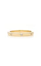 Ef Collection 14k 3 Diamond Gold Stack Ring