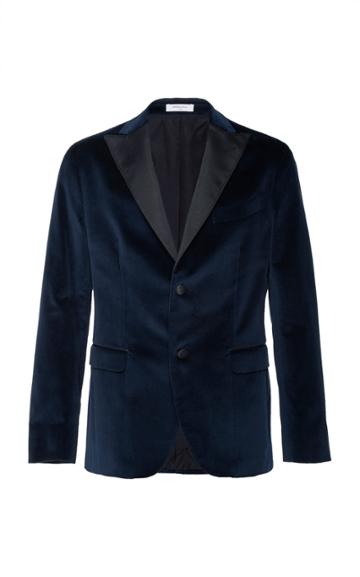 Boglioli Velvet K-dinner Jacket With Gross Grain Lapels
