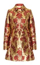 Dolce & Gabbana Floral Lurex Jacquard Coat