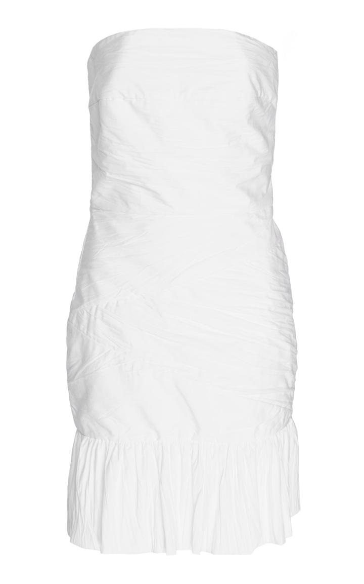 Zeynep Aray Crinkled Cotton Mini Dress
