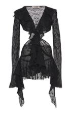 Roberto Cavalli Lace Cut Out Blouse