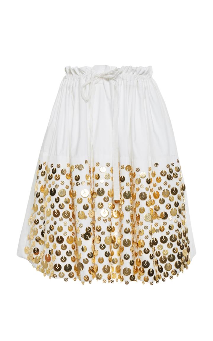 Moda Operandi Maison Rabih Kayrouz Embellished Poplin Skirt Size: 34