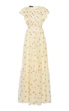 Rochas Onice Ruffle Sleeve Dress