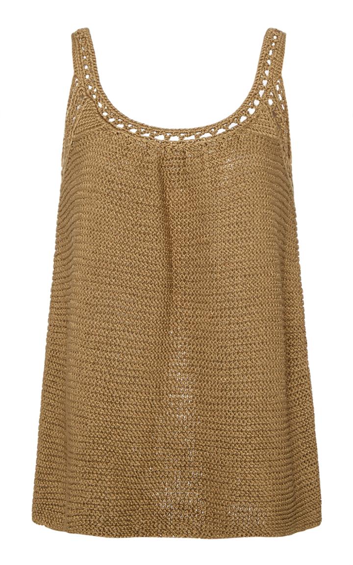 Marina Moscone Open Back Tank Top