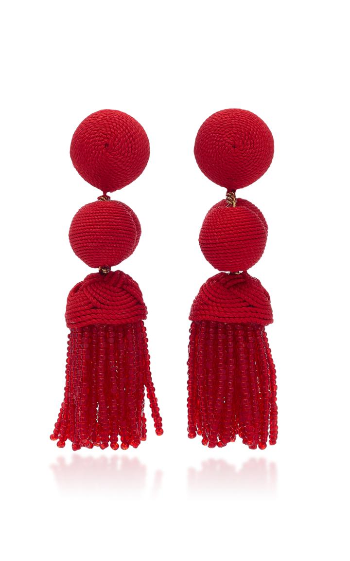 Rebecca De Ravenel Cha Cha Tassel Short Earrings