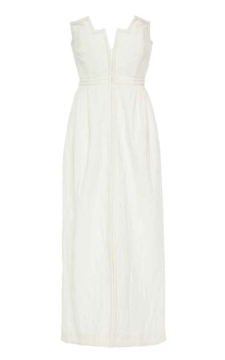 Moda Operandi Mara Hoffman Aurelia Cotton-linen Strapless Midi Dress Size: 00