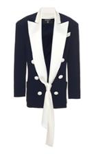 Moda Operandi Balmain Two-tone Cady Blazer